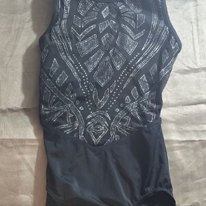 Balera Black and Silver Women's One-Piece Swimsuit